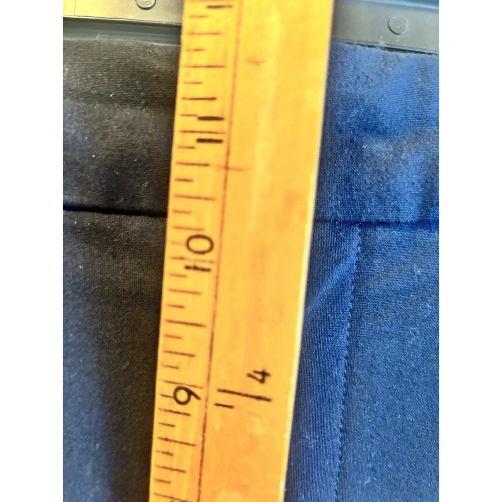 Banana Republic Mens 36x25 Tapered Fit‎ Athletic Chino Pants Navy Cuffed Tie